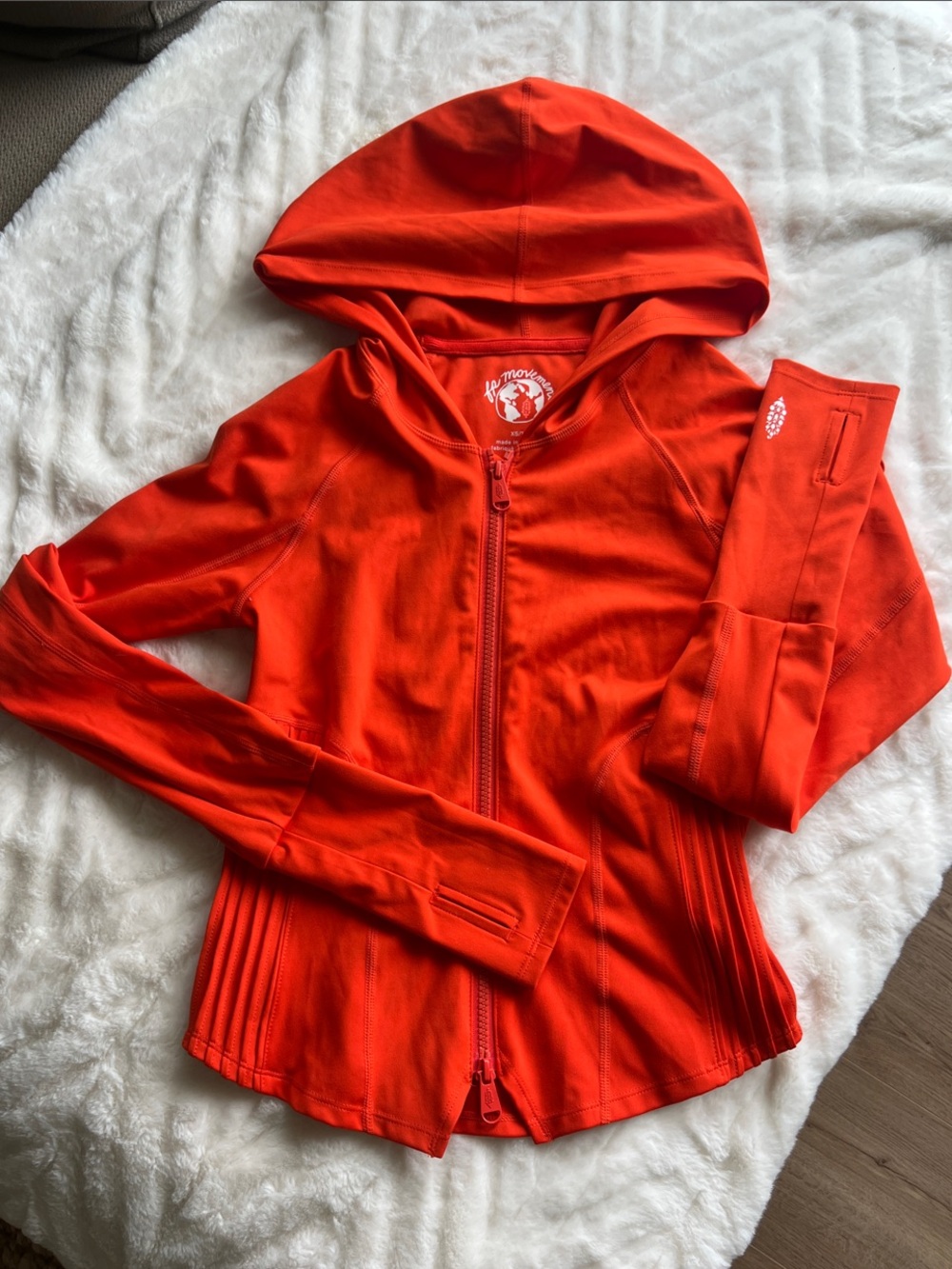 Free People Hooded Zip Jacket